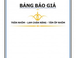 Báo giá trần nhôm và nhôm chắn nắng 2024